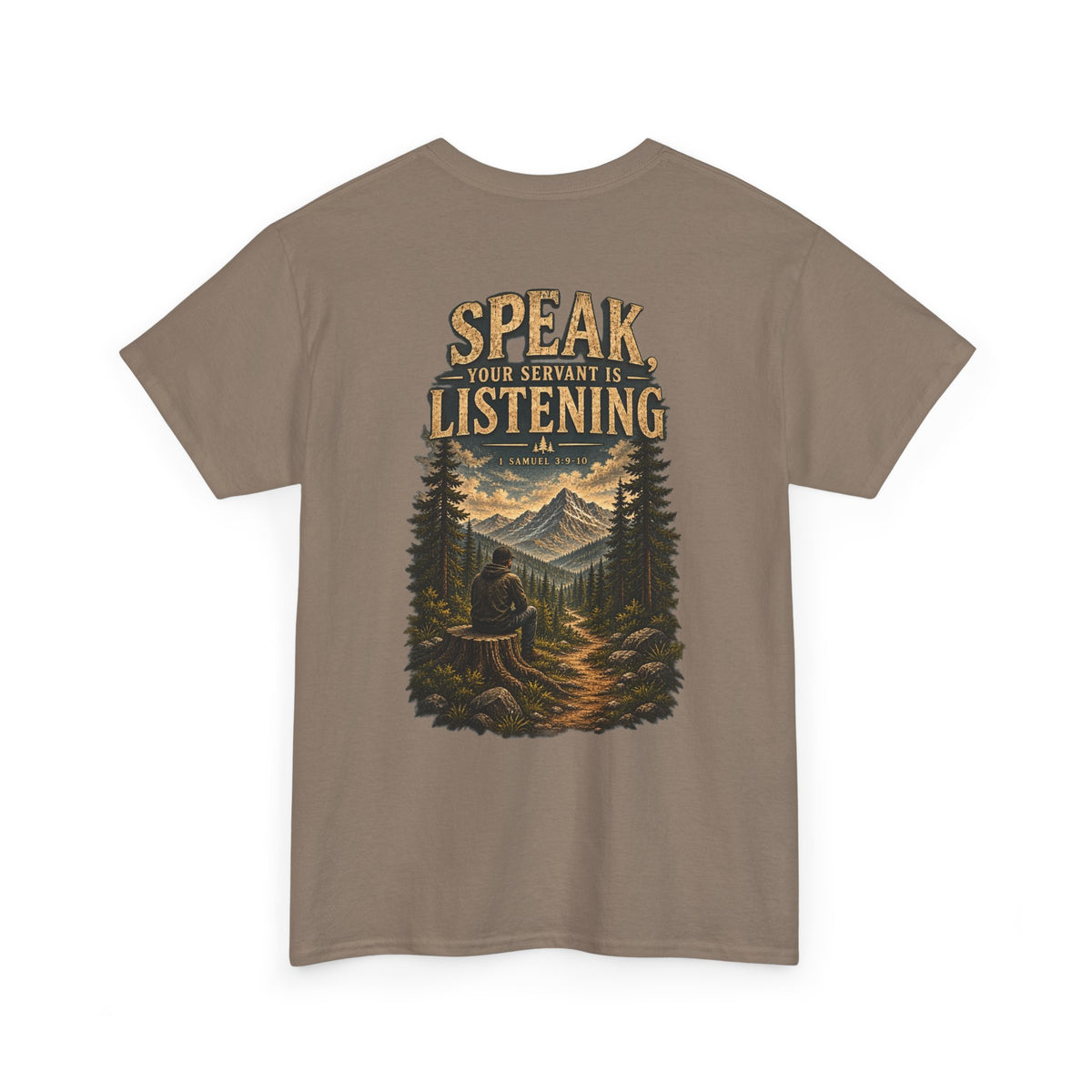 Graphic Tee — Speak Black Front Logo