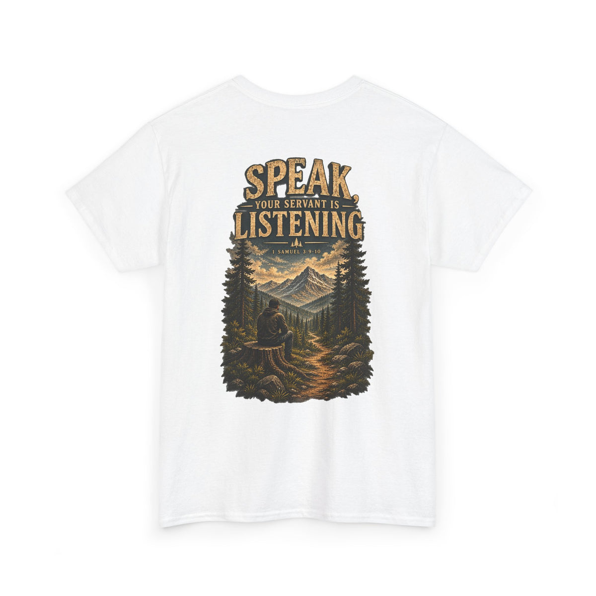 Graphic Tee — Speak Black Front Logo