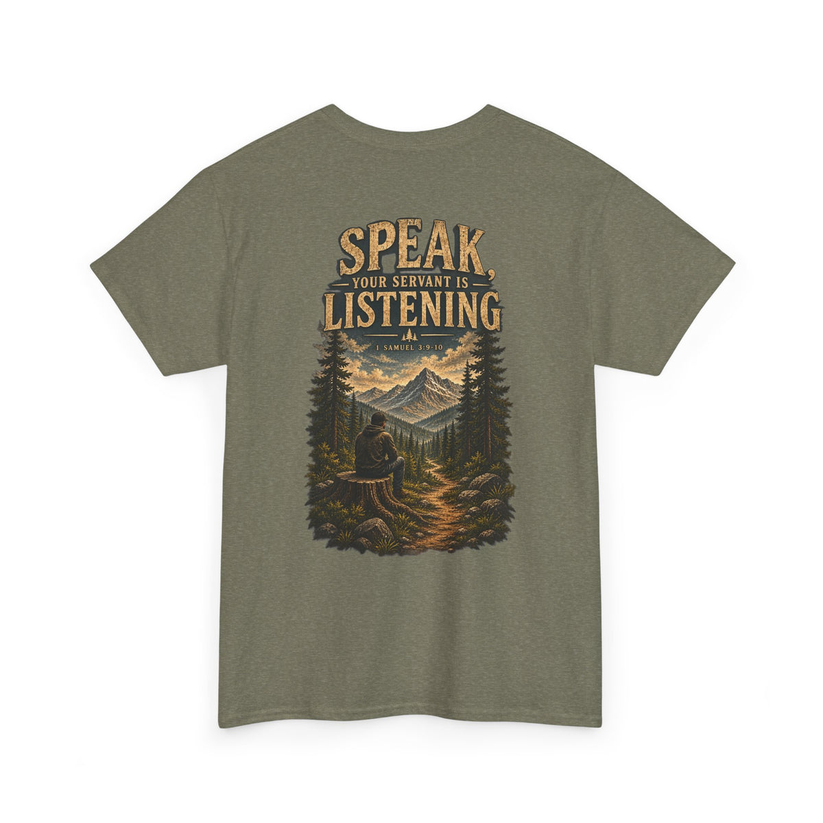 Graphic Tee — Speak Black Front Logo