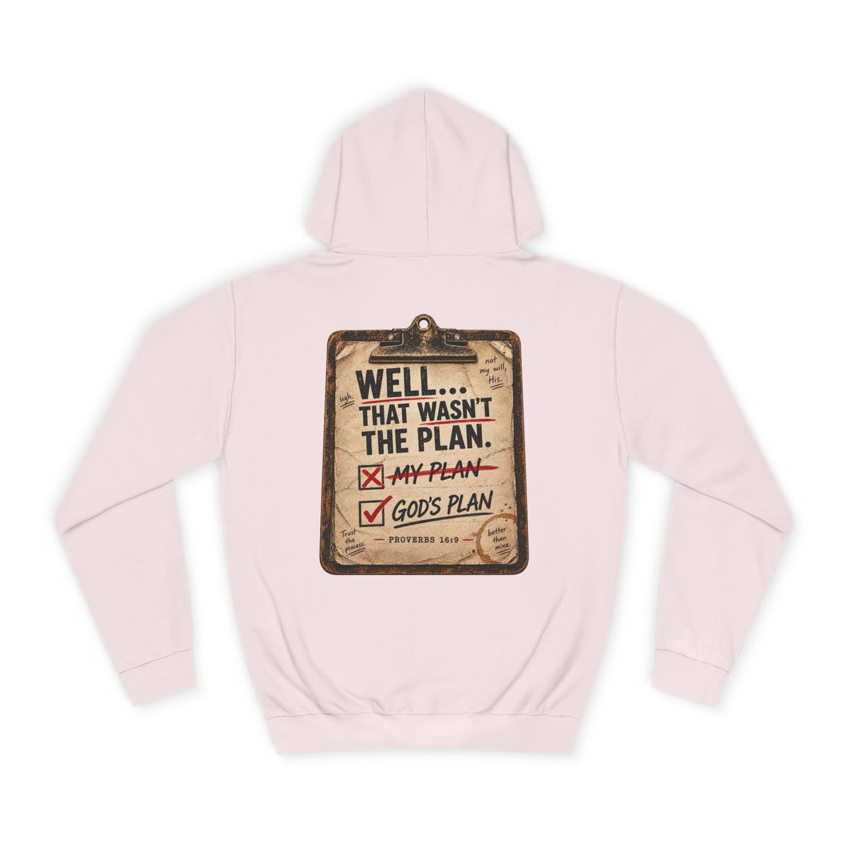 College Hoodie — Plan