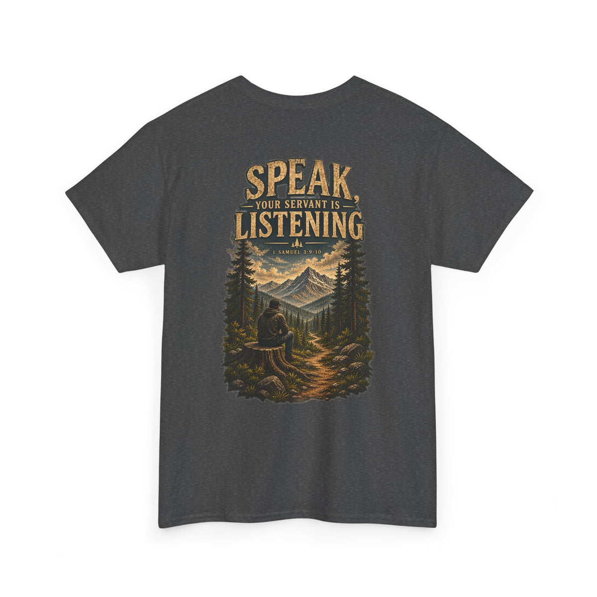 Graphic Tee — Speak Black Front Logo