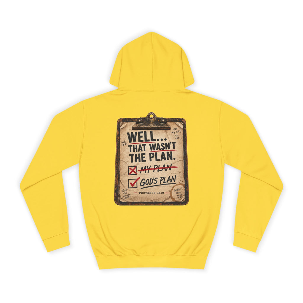 College Hoodie — Plan