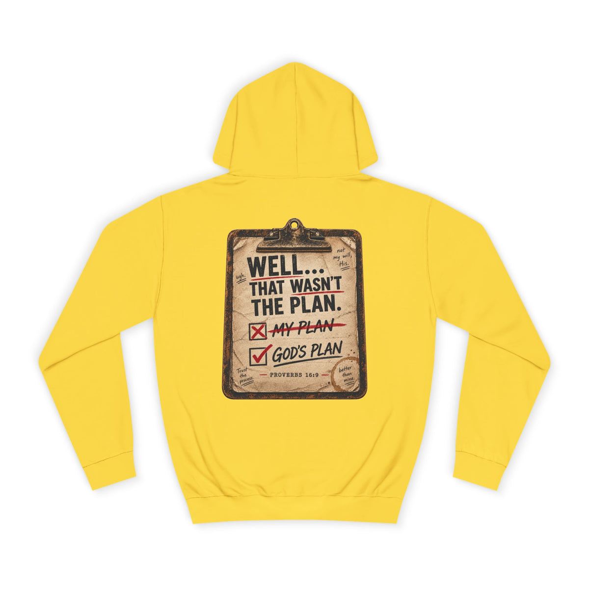 College Hoodie — Plan