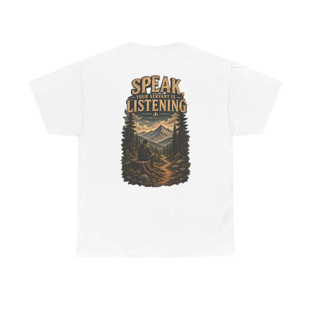 Graphic Tee — Speak Black Front Logo