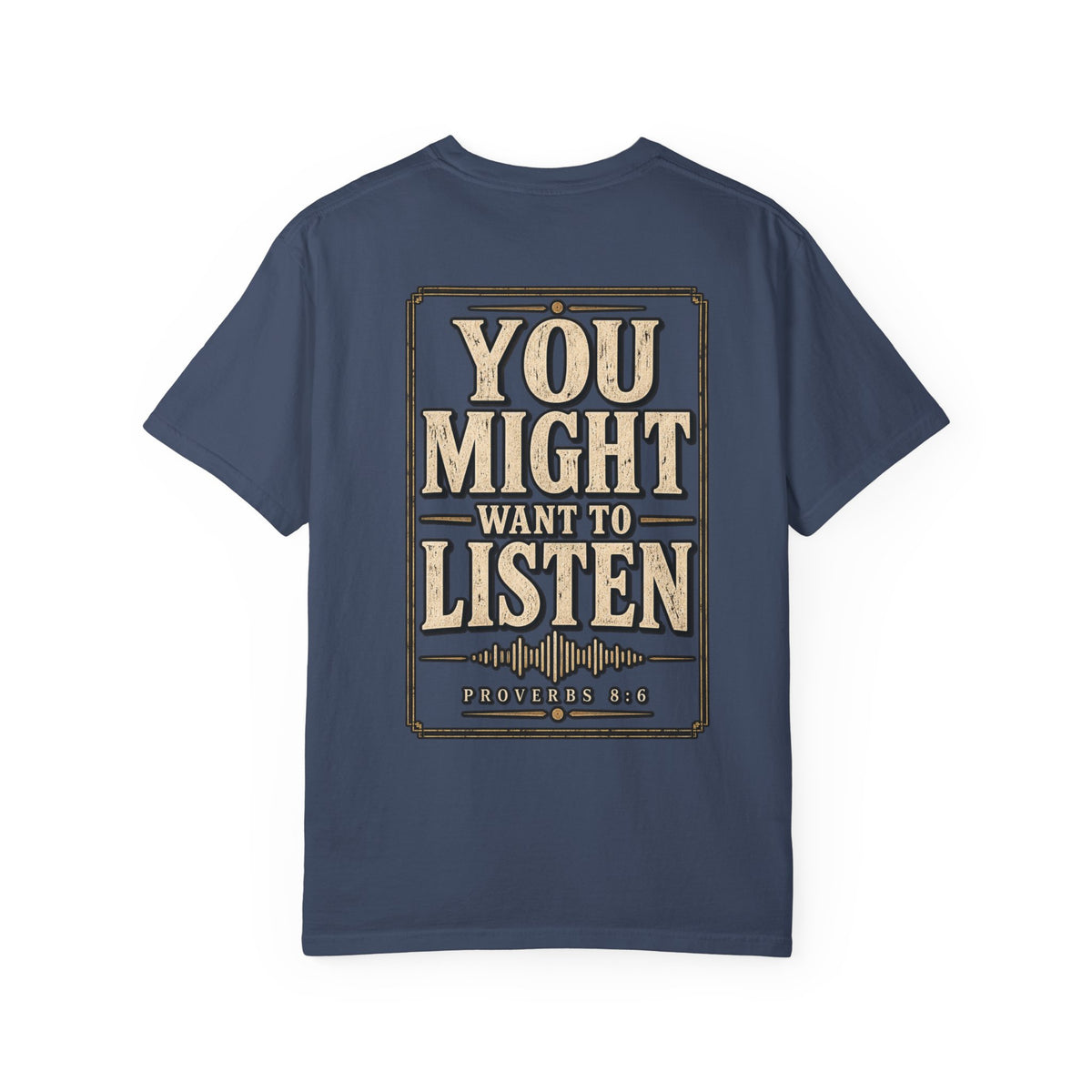 Garment Dyed T-shirt - Listen