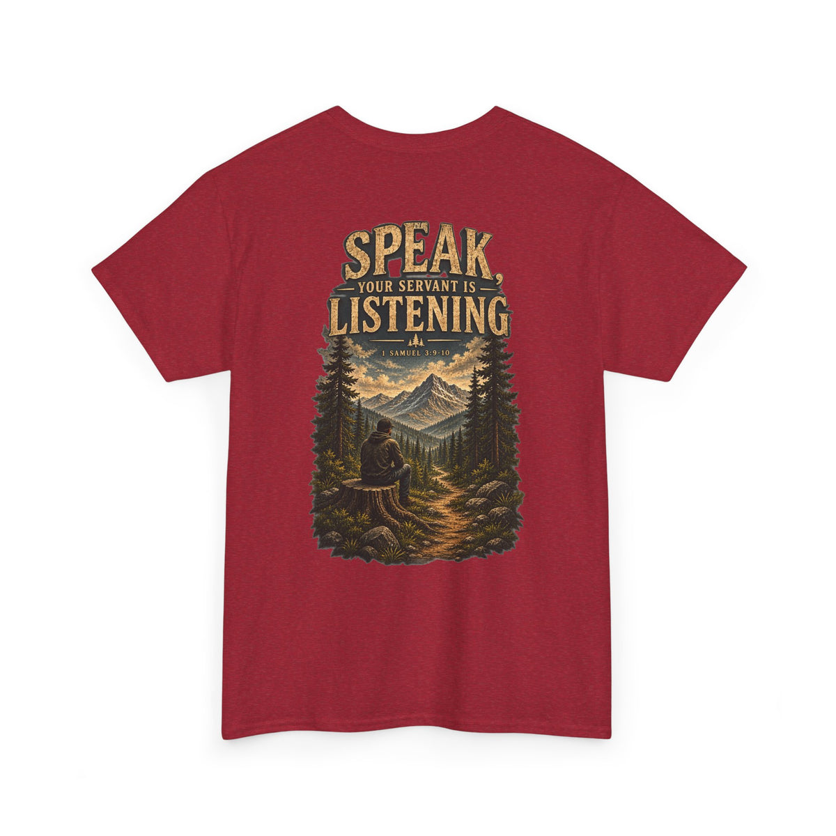 Graphic Tee — Speak Black Front Logo