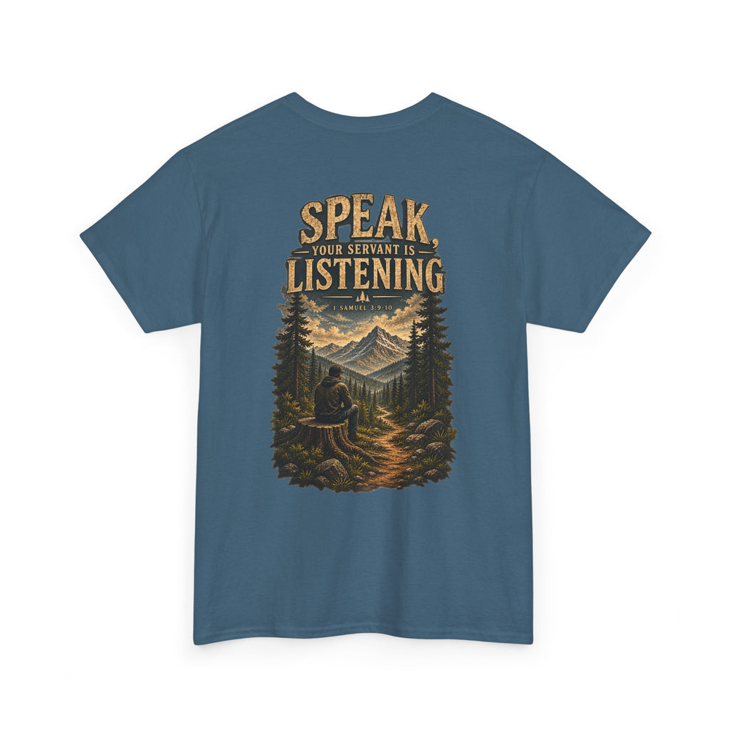 Graphic Tee — Speak Black Front Logo
