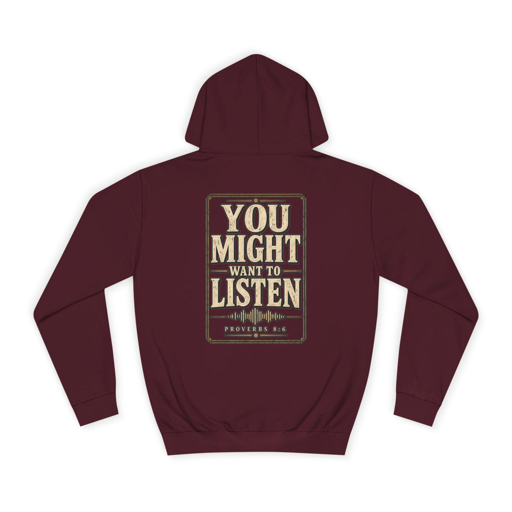 College Hoodie — Listen