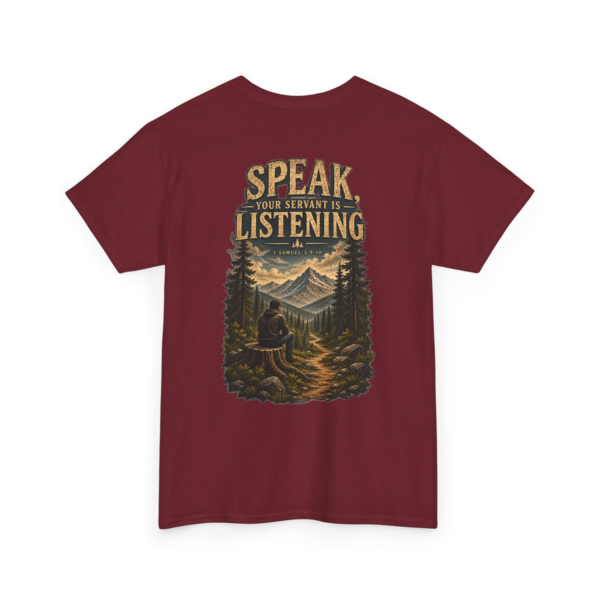 Graphic Tee — Speak Black Front Logo
