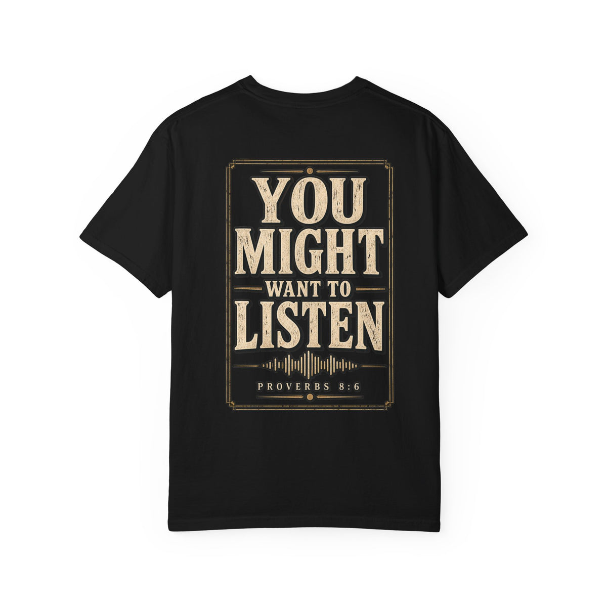 Garment Dyed T-shirt - Listen
