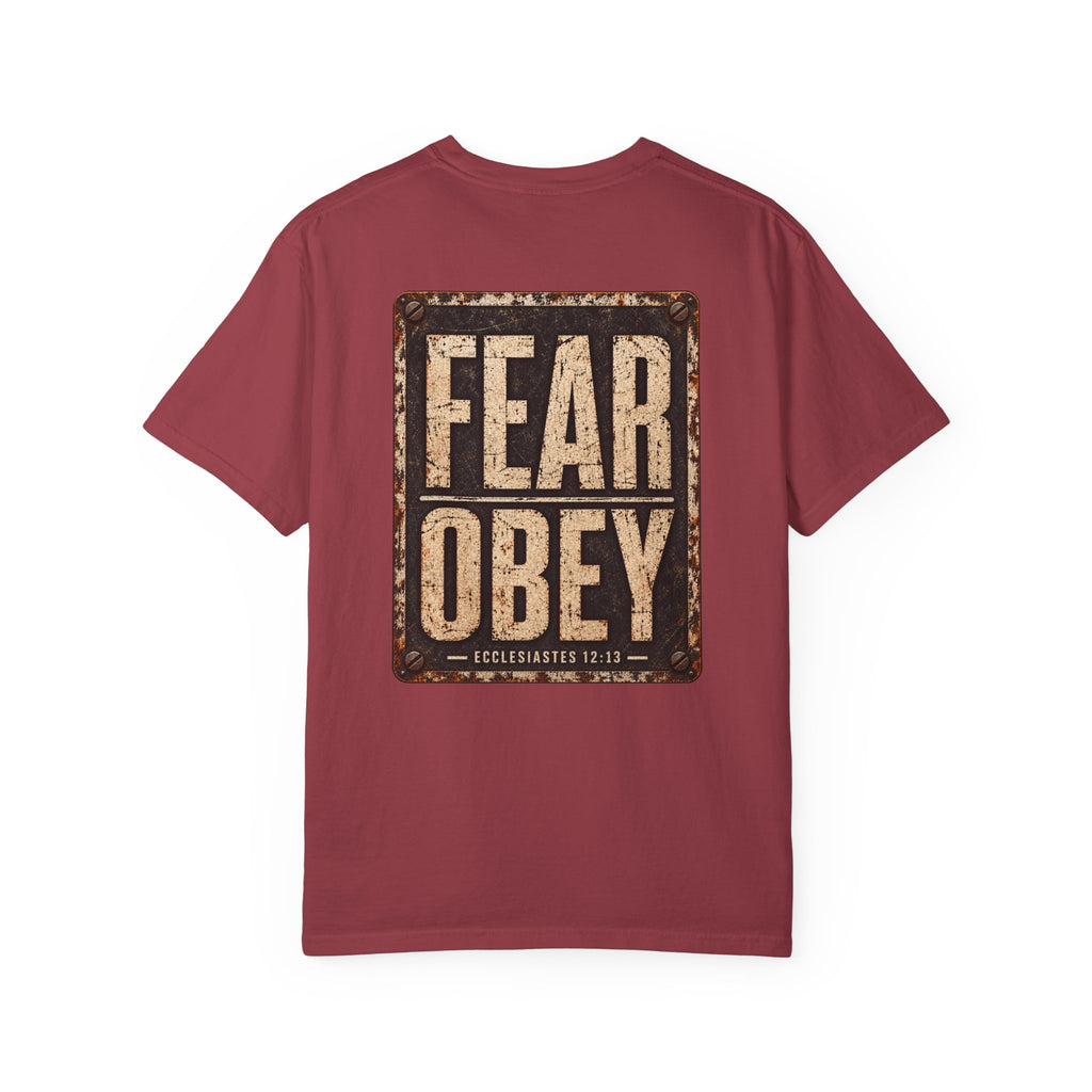 Garment Dyed T-shirt - Fear Obey
