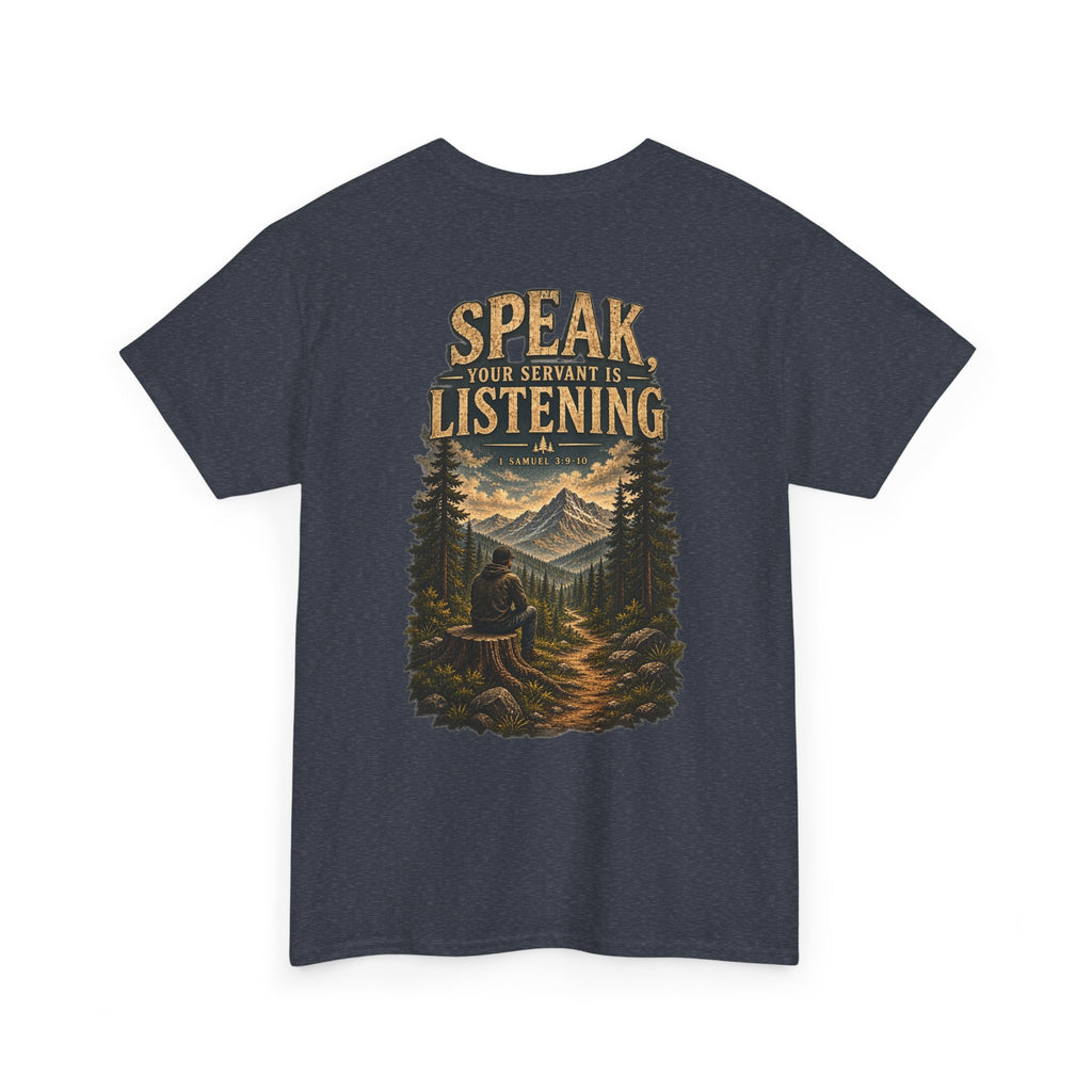Graphic Tee — Speak Black Front Logo