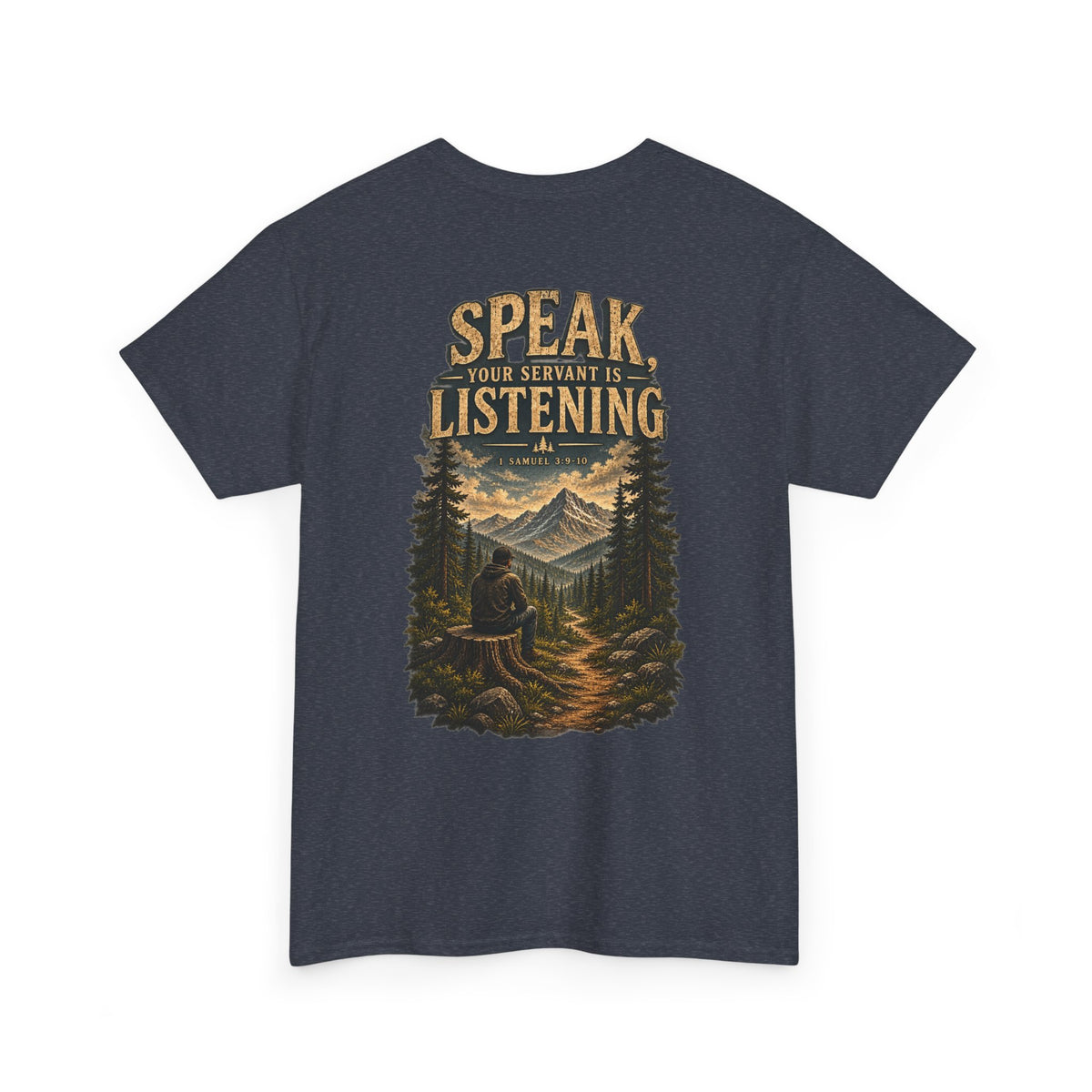 Graphic Tee — Speak Black Front Logo