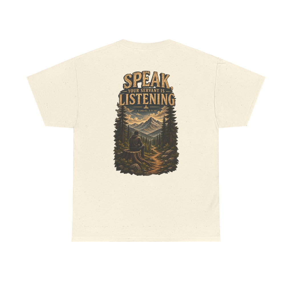 Graphic Tee — Speak Black Front Logo