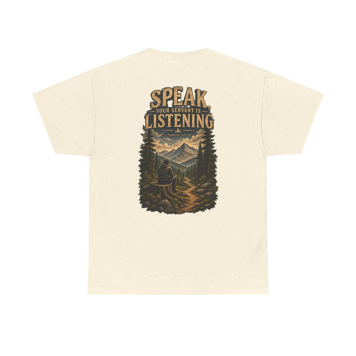 Graphic Tee — Speak Black Front Logo