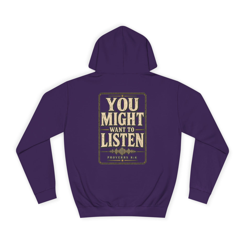 College Hoodie — Listen