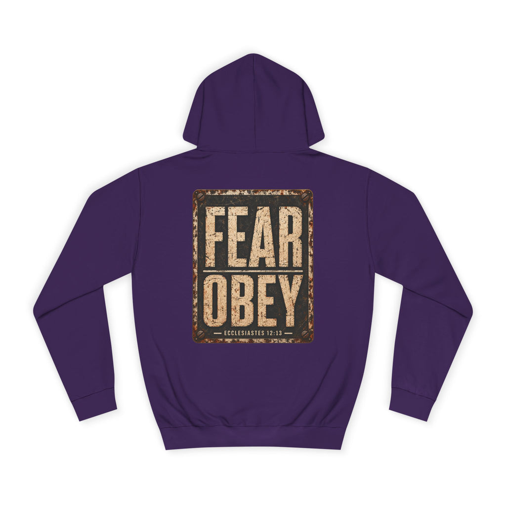 College Hoodie — Fear Obey