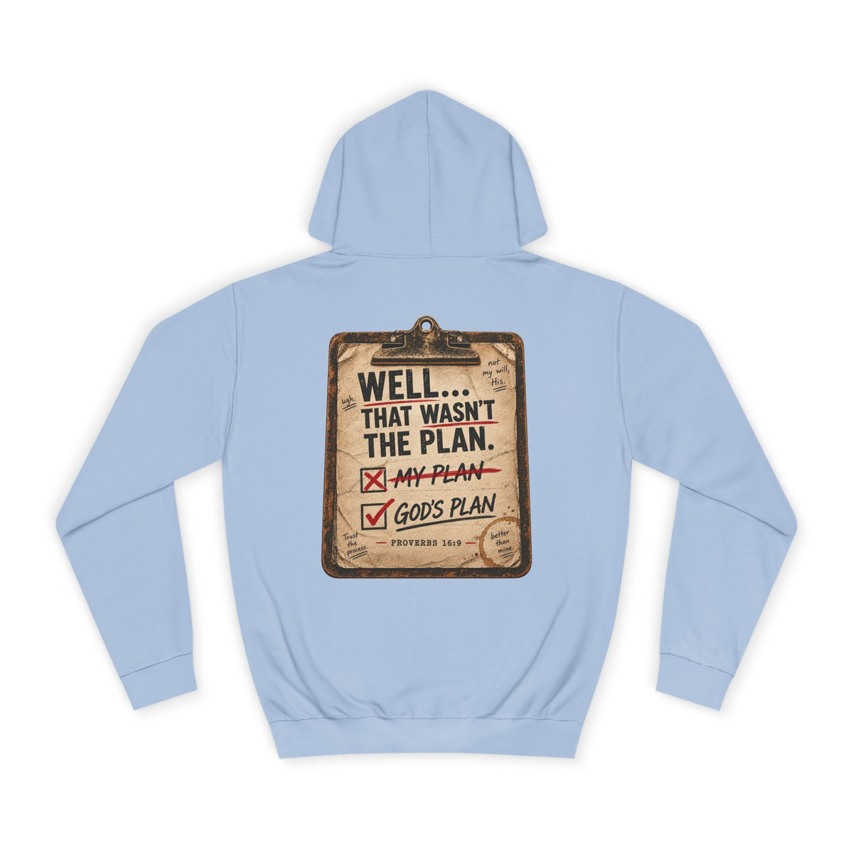 College Hoodie — Plan