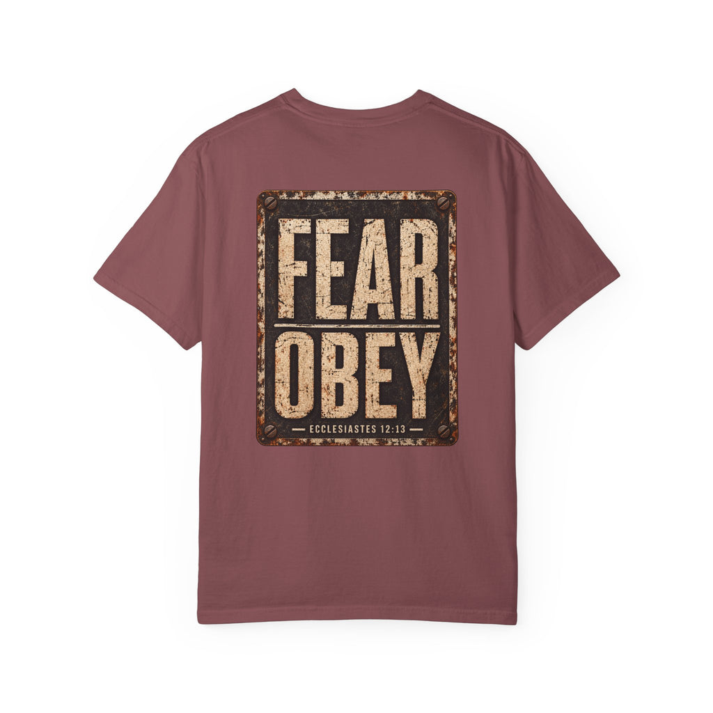 Garment Dyed T-shirt - Fear Obey