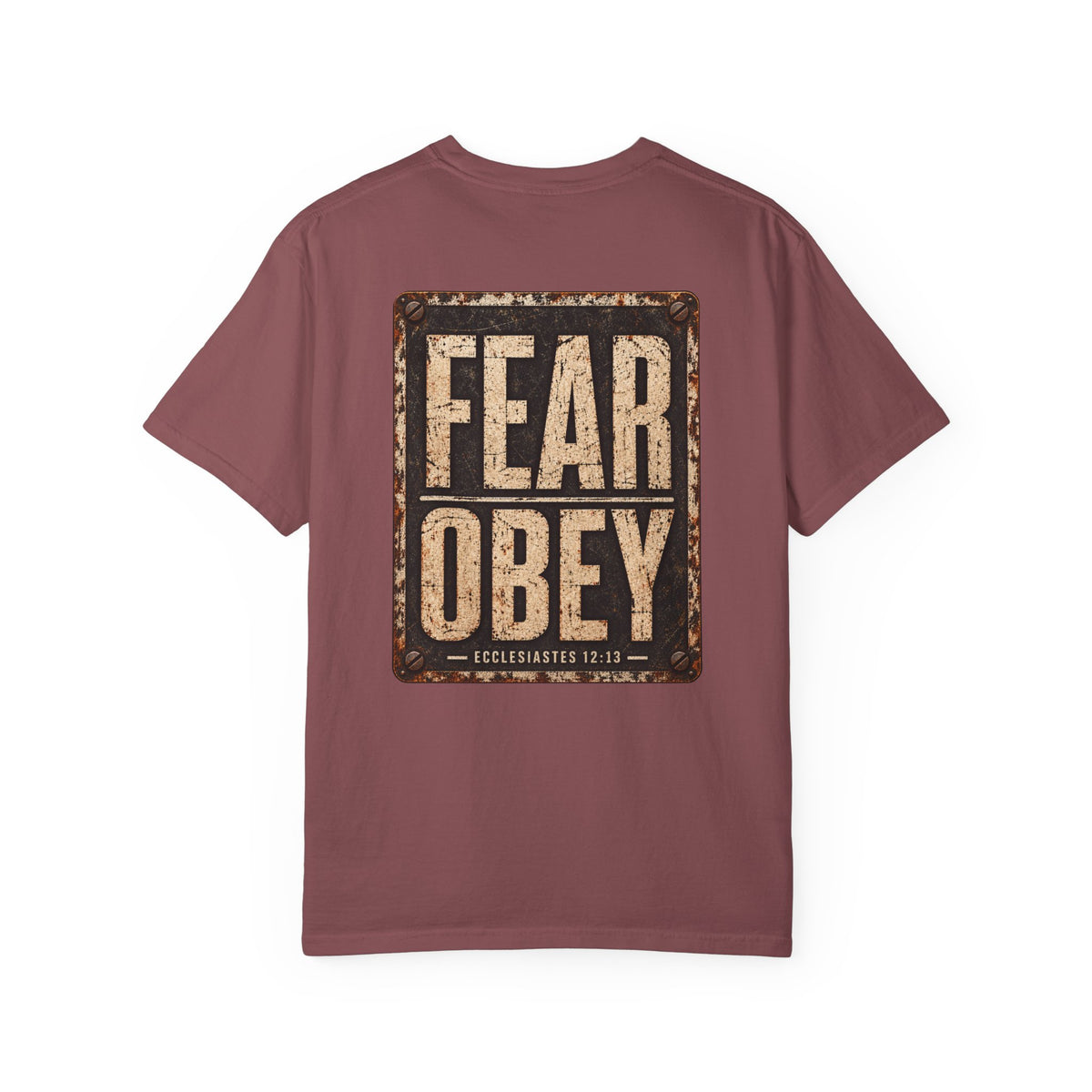 Garment Dyed T-shirt - Fear Obey