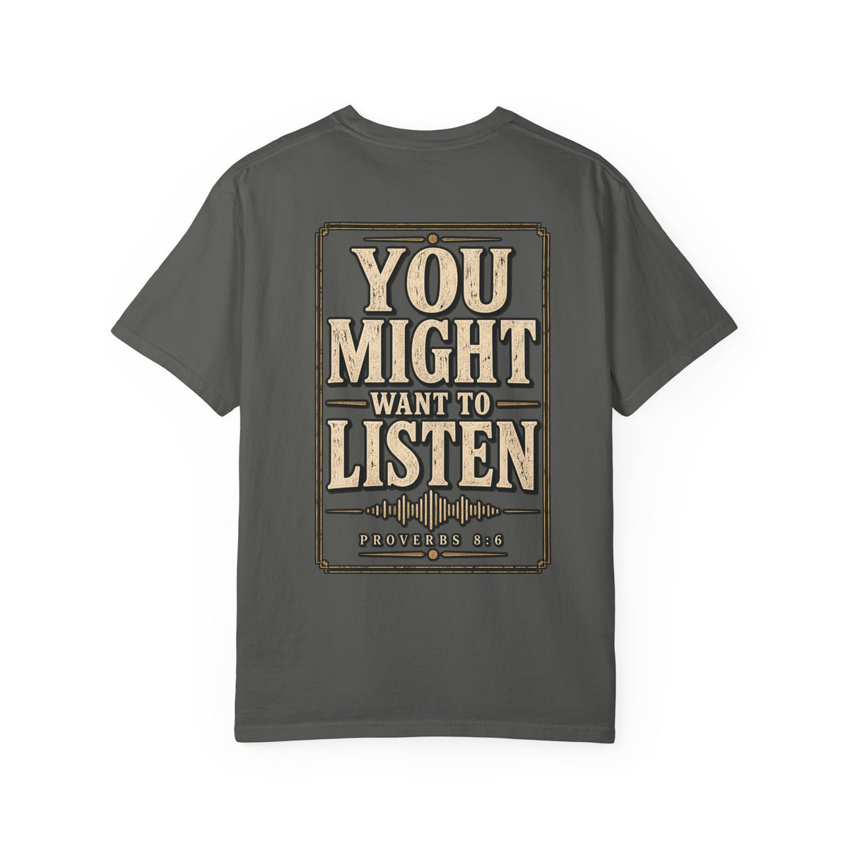 Garment Dyed T-shirt - Listen