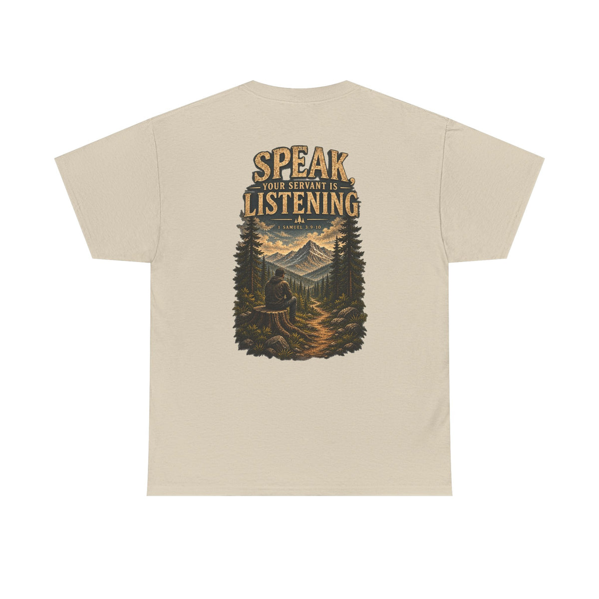 Graphic Tee — Speak Black Front Logo