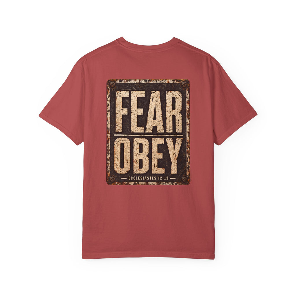 Garment Dyed T-shirt - Fear Obey