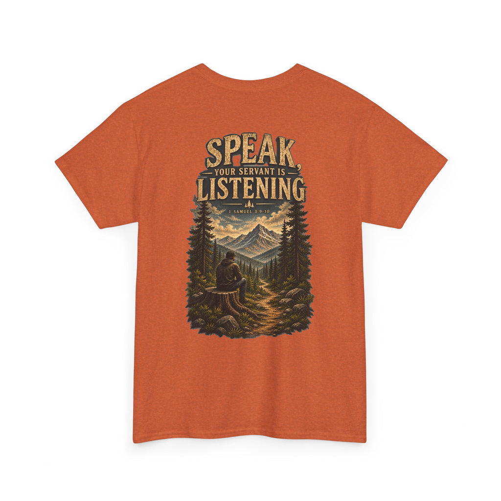 Graphic Tee — Speak Black Front Logo