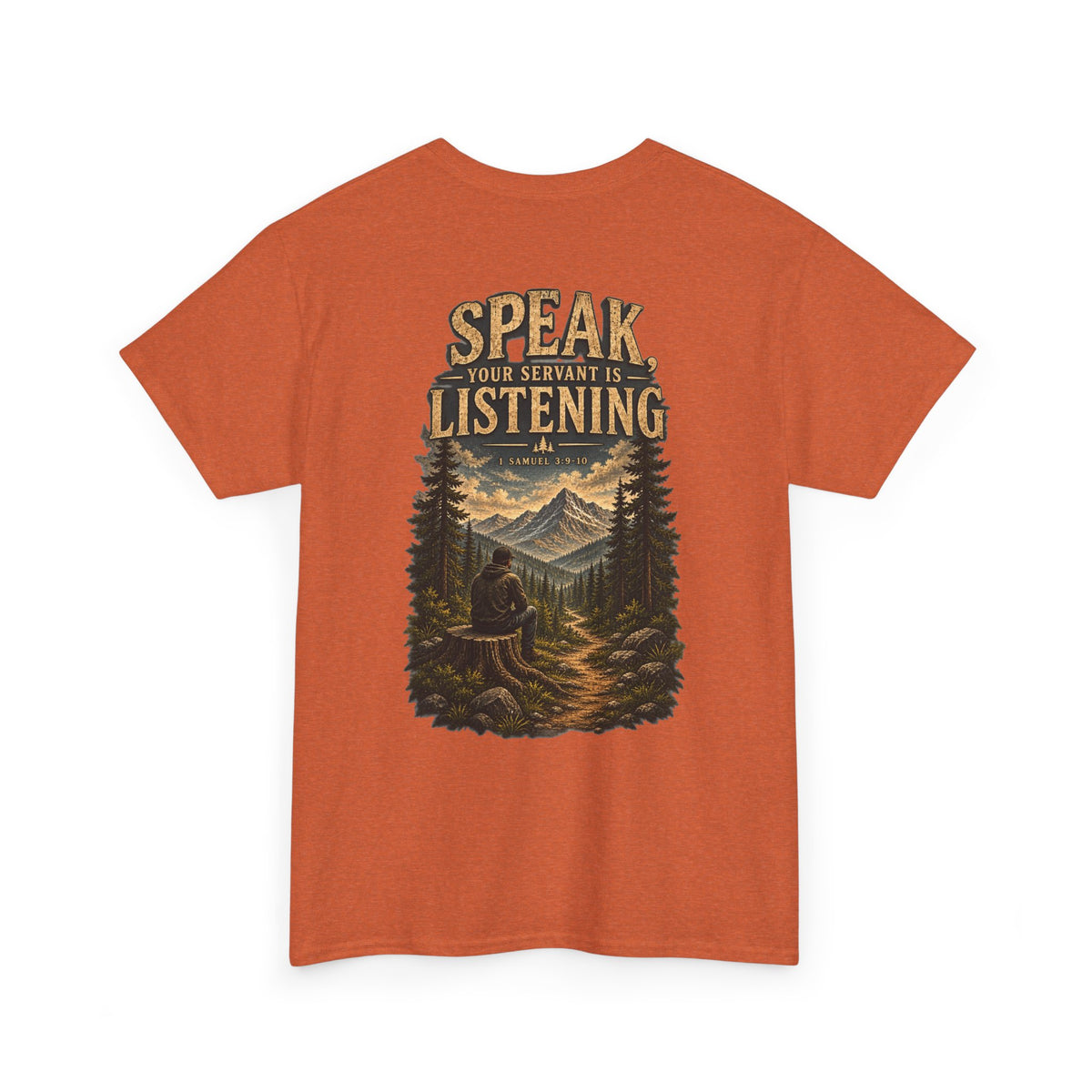 Graphic Tee — Speak Black Front Logo
